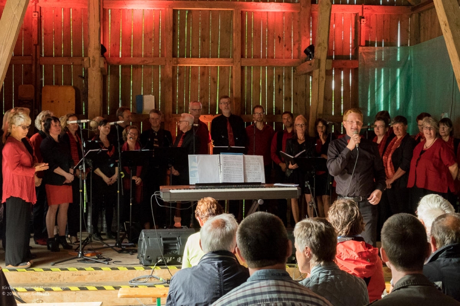 Die St.-Georg-Singers haben heute ein Konzert unter der Leitung von Henning Hebenbrock in der Kirch-Scheune der Kirchengemeinde Meinerdingen gegeben.