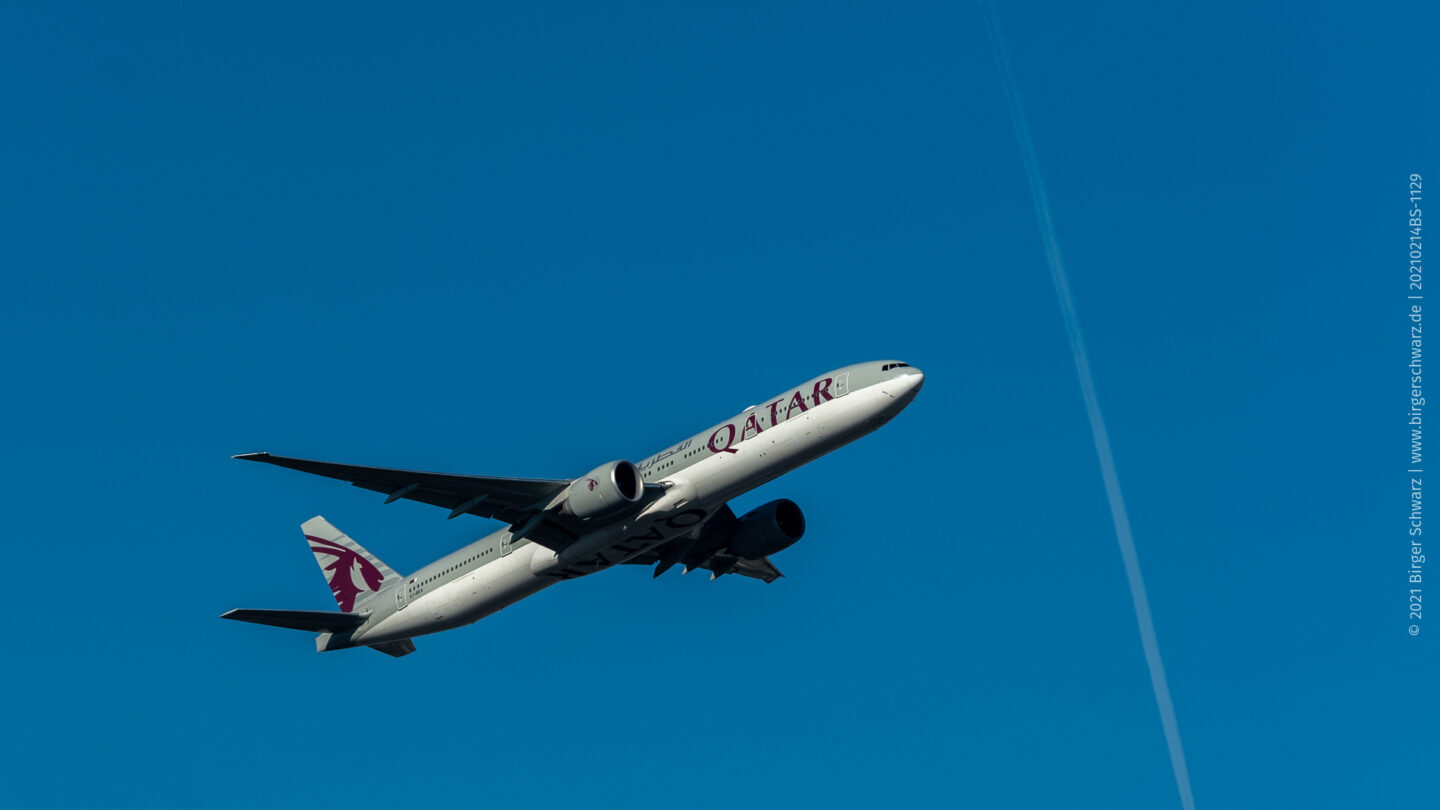 Planespotting - Qatar Airways, 777-3DZ, Boing, FRA-DOH - 777-3DZ, Boing, FRA, FRA-DOH, Flughafen Frankfurt, Qatar Airways, Fujifilm X-T3